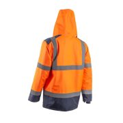 5KAP1704XL KAZAN KOMBINÁLHATÓ 4/1 HI-VIZ NARANCS MUNKAVÉDELMI ESŐKABÁT 4XL