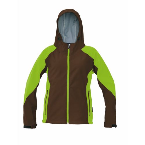 C0301032487000, YOWIE SOFTSHELL kabát barna/zöld XS