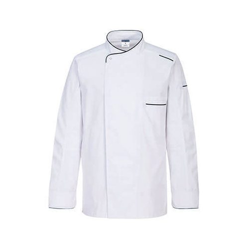 Portwest, Surrey Chef Jacket  L/S, White, L-s