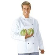 Portwest, Surrey Chef Jacket  L/S, White, L-s