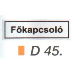 Fökapcsoló D45