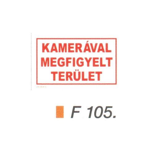 Kamerával megfigyelt terület F105