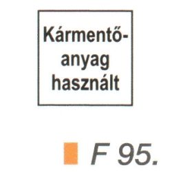 Kármentö anyag (használt) F95