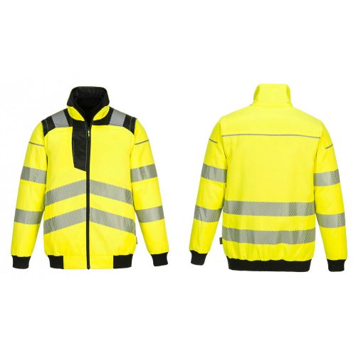 PW302YBRS, Portwest PW3 Hi-Vis 3-in-1 Pilota kabát, YeBk, méret: S