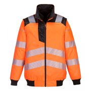 PW302YBRS, Portwest PW3 Hi-Vis 3-in-1 Pilota kabát, YeBk, méret: S