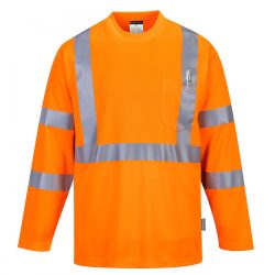 S191 - Hivis hosszú ujjú póló zsebbel