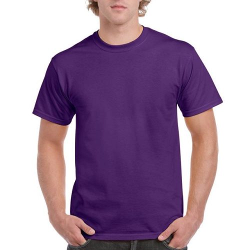 gi2000pu-s, GILDAN ULTRA COTTON (GI2000) nyári rövid ujjú uniszex póló, környakas, Lila/Purple