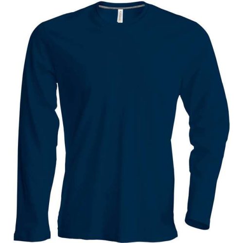 ka359nv-s, KARIBAN MEN'S LONG SLEEVE (KA359) nyári hosszú ujjú férfi póló, környakas