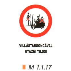 Villástargoncával utazni tilos! m 1.1.17