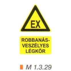 Robbanásveszélyes légkör m 1.3.29