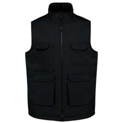   Designed To Work WK607 UNISEX PADDED MULTI-POCKET POLYCOTTON VEST 2XL