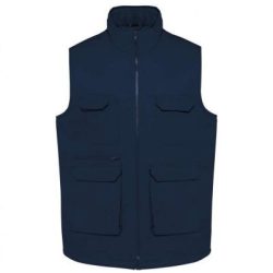   Designed To Work WK607 UNISEX PADDED MULTI-POCKET POLYCOTTON VEST 2XL