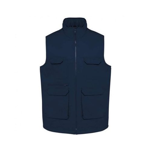 Designed To Work WK607 UNISEX PADDED MULTI-POCKET POLYCOTTON VEST 2XL